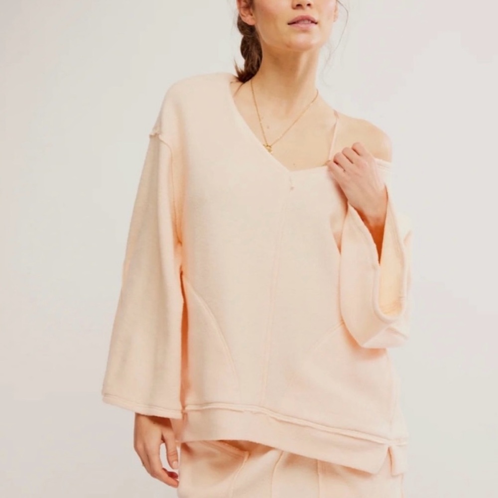 Free People Day Off Fleece Pullover